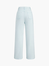 Light Blue Denim Straight Leg Jeans